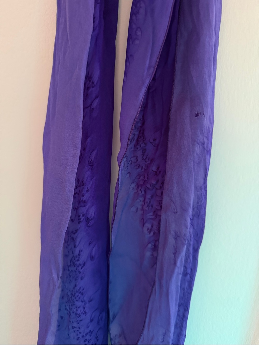 Silk purple scarf